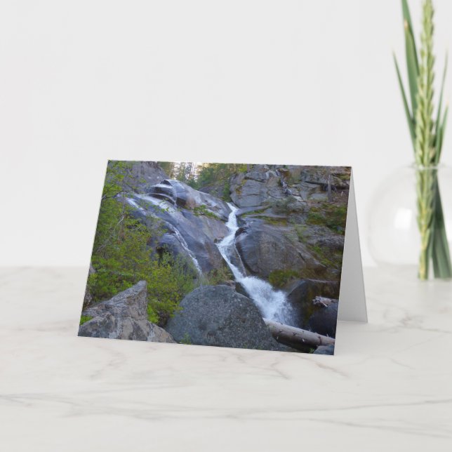 Tarjeta Ella Falls en el Parque Nacional Sequoia (Anverso)
