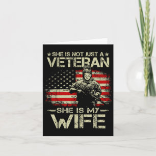Tarjeta Ella no es una veterana, ella es mi esposa, vida d