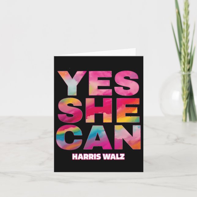 Tarjeta Ella Puede Harris Wheimer 2024  (Anverso)