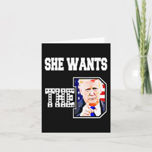 Tarjeta Ella Quiere El D Donald Trump 2024