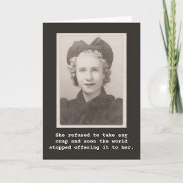 Tarjeta Ella se negó a quitarse cualquier basura de la fot