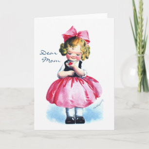 Tarjeta Ellen H. Clapsaddle: Chica con el corazón