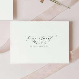 Tarjeta Ellesmere A Mi Día De La Boda Casi De Esposas