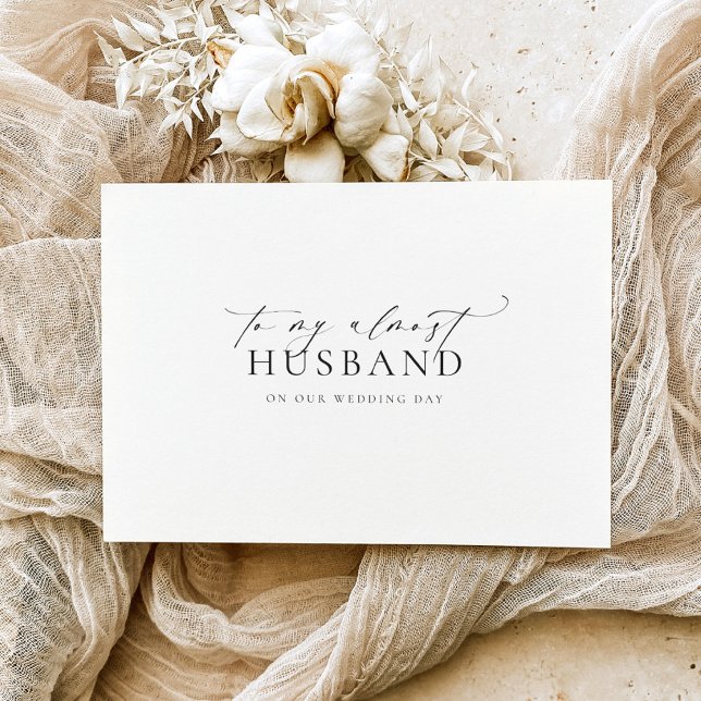 Tarjeta Ellesmere A Mi Día De Matrimonio Casi De Esposo (Subido por el creador)