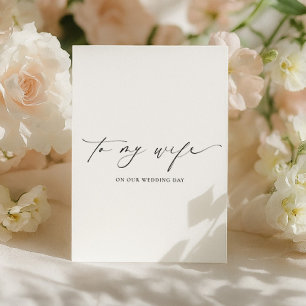 Tarjeta Ellesmere A Mi Día De Matrimonio De Esposa