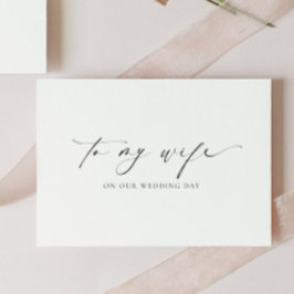 Tarjeta Ellesmere A Mi Día De Matrimonio De Esposa