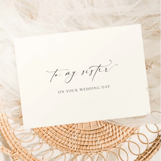 Tarjeta Ellesmere A Mi Hermana En Tu Día De Matrimonio (Subido por el creador)