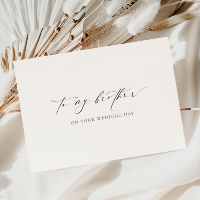 Tarjeta Ellesmere A Mi Hermano En Tu Día De Matrimonio (Subido por el creador)