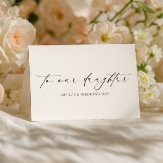 Tarjeta Ellesmere a nuestra hija en el día de tu boda