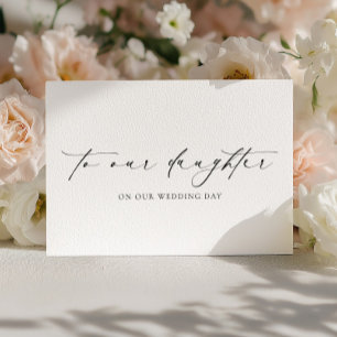 Tarjeta Ellesmere a nuestra hija en nuestro día de bodas