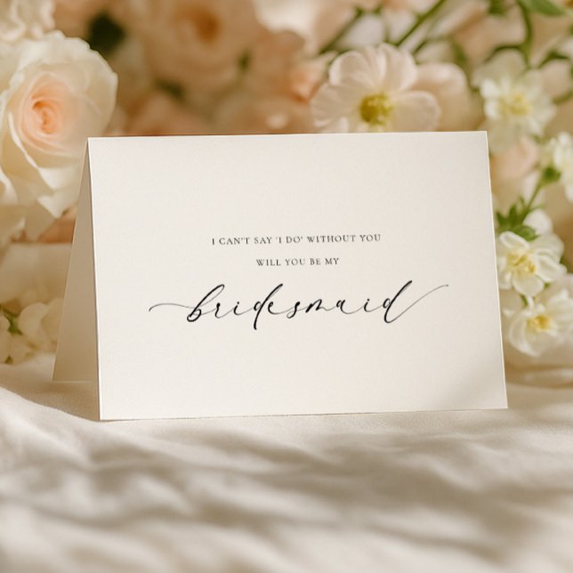 Tarjeta Ellesmere Bridesmaid Proposal Folded Card (Subido por el creador)