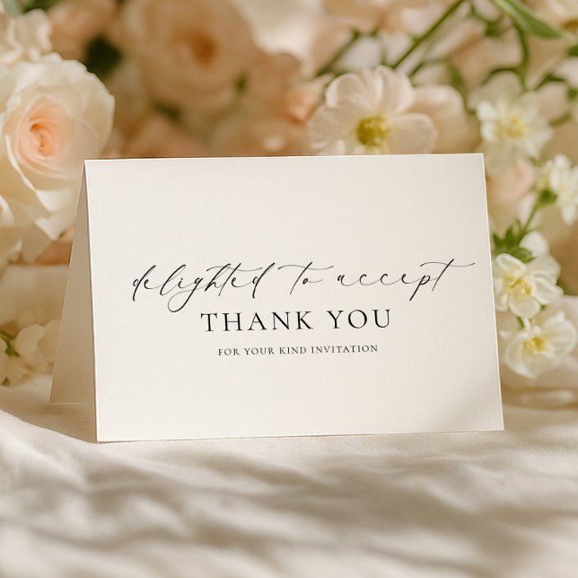 Tarjeta Ellesmere Encantada De Aceptar RSVP (Subido por el creador)
