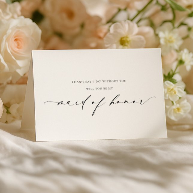 Tarjeta Ellesmere Maid Of Honor Proposal Folded Card (Subido por el creador)