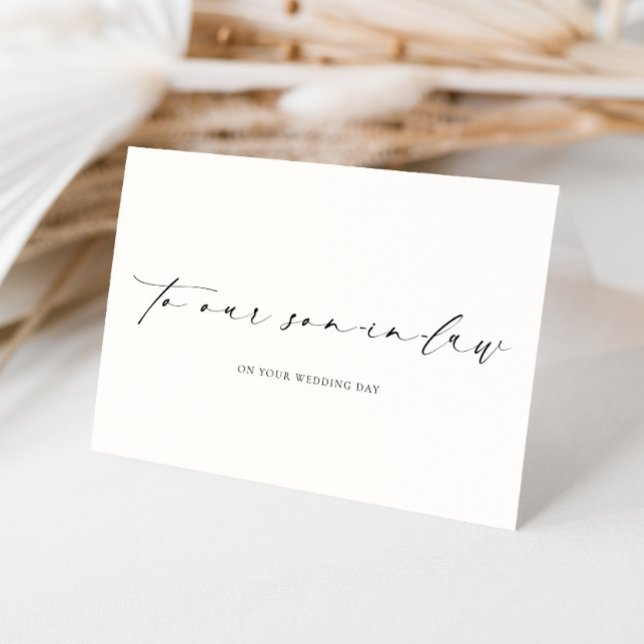 Tarjeta Ellesmere Our My Son-In-Law Wedding Day (Subido por el creador)