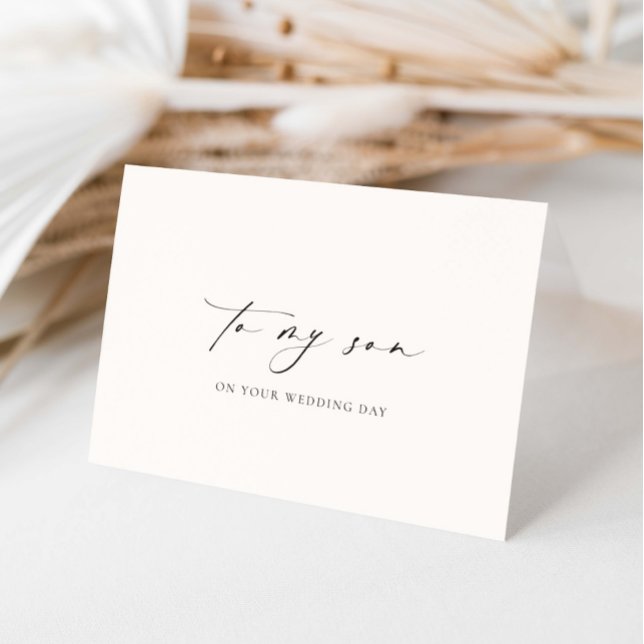 Tarjeta Ellesmere Para El Día De La Boda De Mi Hijo (Subido por el creador)
