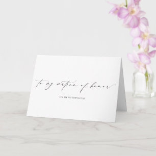 Tarjeta Ellesmere Para Mi Dama De Honor Día De La Boda