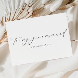 Tarjeta Ellesmere Para Mi Dama De Honor Día De La Boda