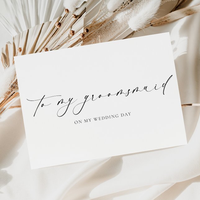 Tarjeta Ellesmere Para Mi Dama De Honor Día De La Boda (Subido por el creador)