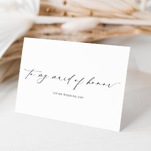 Tarjeta Ellesmere Para Mi Dama De Honor Día De La Boda