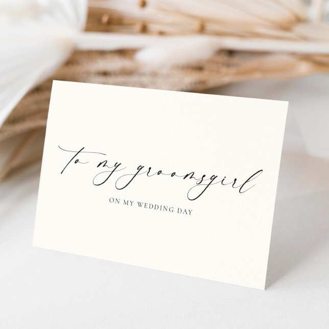 Tarjeta Ellesmere Para Mi Dama De Honor Día De La Boda (Subido por el creador)