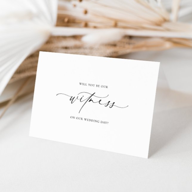 Tarjeta Ellesmere Serás Nuestra Propuesta De Testigo (Wedding Witness Card Ellesmere )