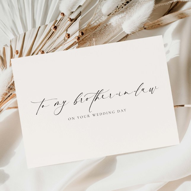 Tarjeta Ellesmere To My Brother-In-Law Wedding Day (Subido por el creador)