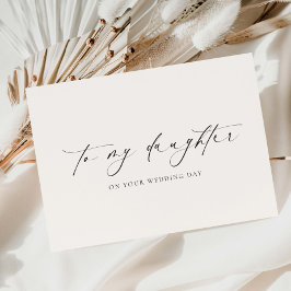 Tarjeta Ellesmere To My Daughter Wedding Day