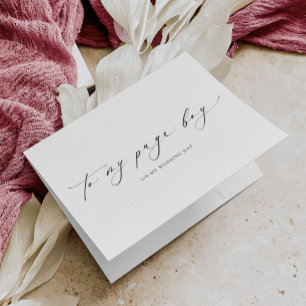 Tarjeta Ellesmere To My Page Boy Wedding Day