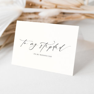 Tarjeta Ellesmere To My Stepdad Wedding Day