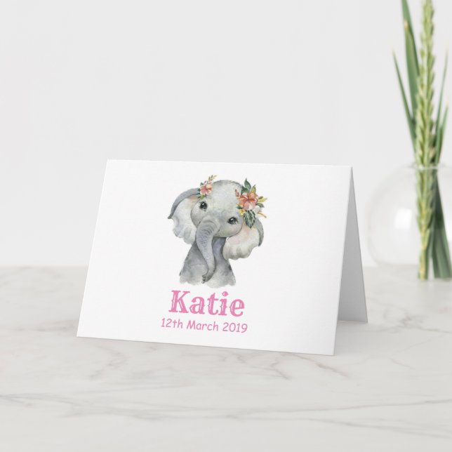 Tarjeta Ellie Birth Card (Anverso)