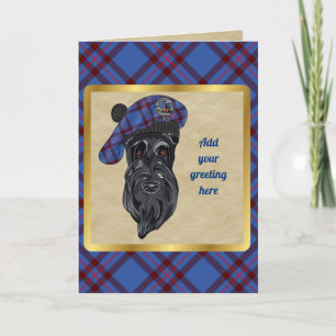 Tarjeta Elliot Badge & Tartan Personalizada
