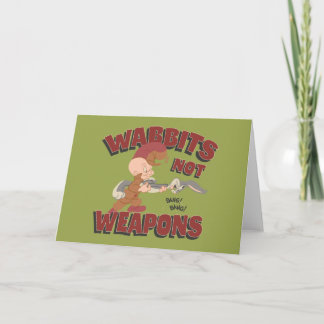 Tarjeta ELMER FUDD™ & BUGS BUNNY™ "Wabbits Not Weapons"