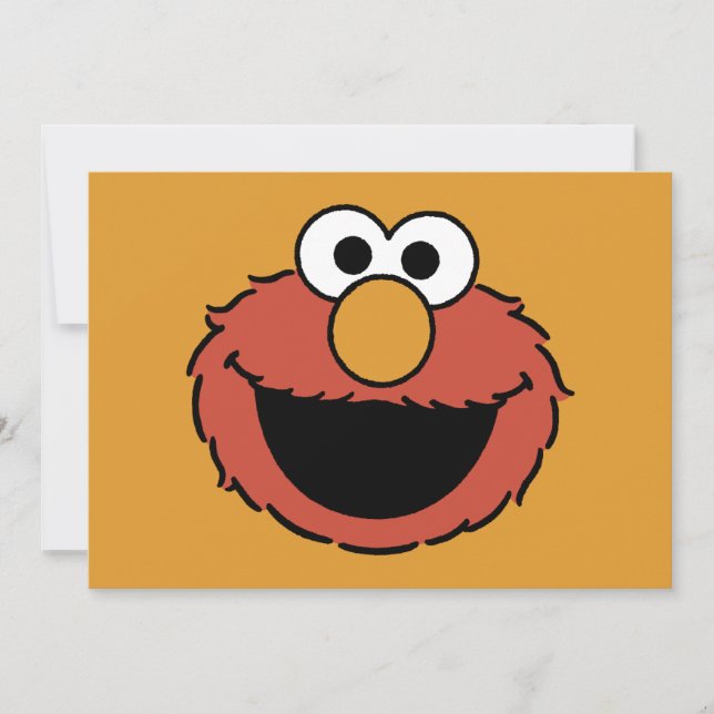Tarjeta Elmo Smiling Face (Anverso)