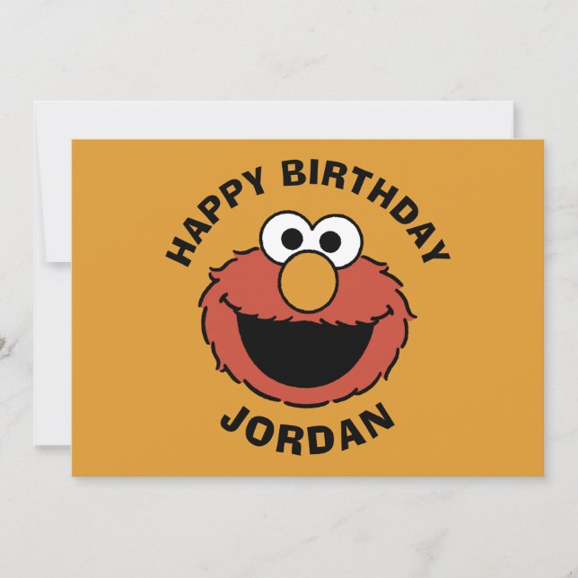 Tarjeta Elmo Smiling Face (Anverso)