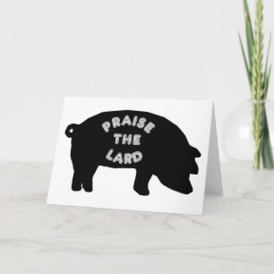 Tarjeta Elogie la manteca de cerdo