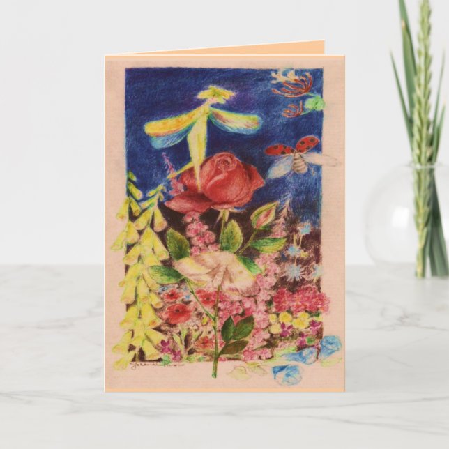 Tarjeta Elve del rosa rojo (Anverso)