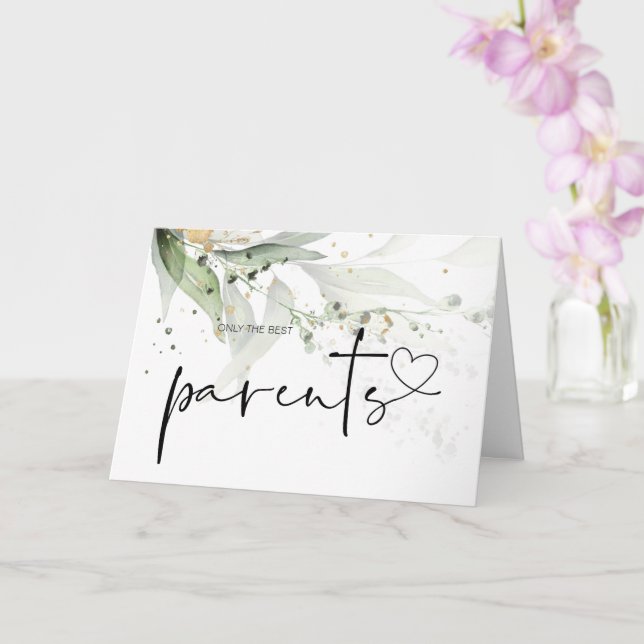Tarjeta Embarazo Bebé revela regalo para los abuelos Verde (Orquídea)