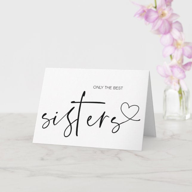 Tarjeta Embarazo Bebé Revelar Regalo Para Mi Hermana Nueva (Orquídea)