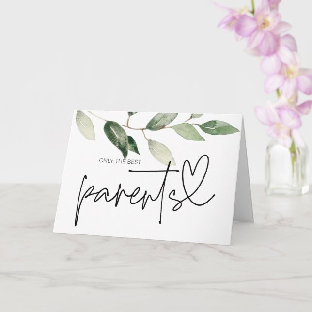 Tarjeta Embarazo El bebé revela que los padres y abuelos d (Orquídea)