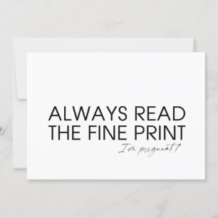 Tarjeta Embarazo lindo revelar padres que esperamos el beb