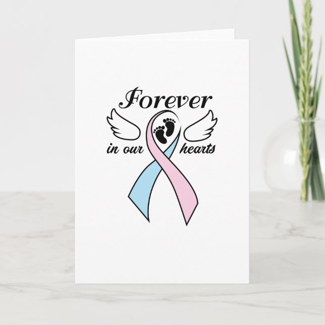 Tarjeta Embarazo Pérdida Infantil Sensibilización Para Sie (Anverso)