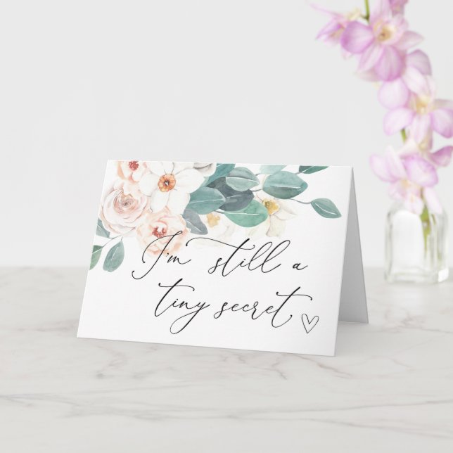 Tarjeta Embarazo revela que los abuelos están embarazadas. (Orquídea)