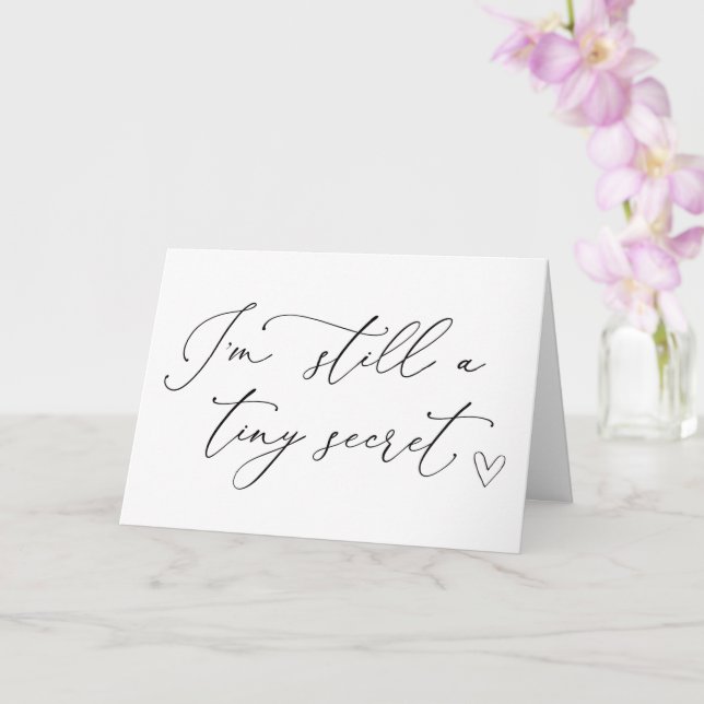 Tarjeta Embarazo revela que los abuelos están embarazadas. (Orquídea)