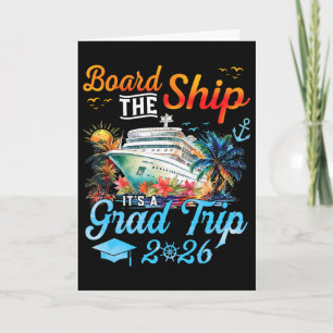 Tarjeta Embarca en el barco es el viaje de graduación 2026