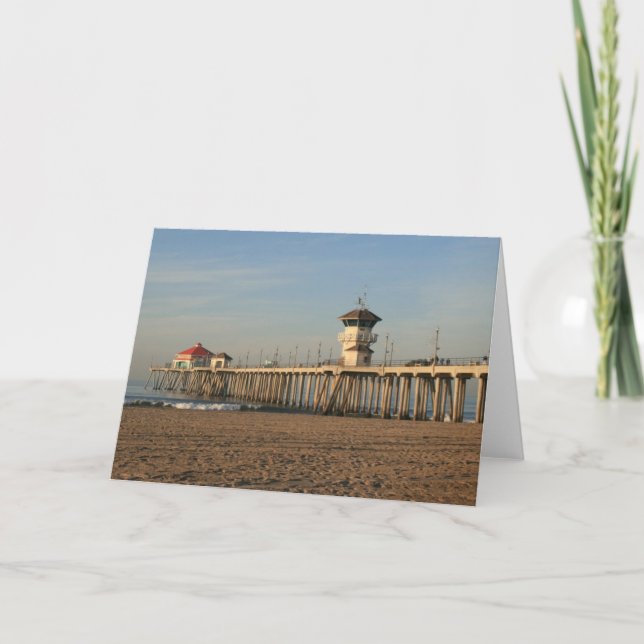 Tarjeta Embarcadero de Huntington Beach (Anverso)