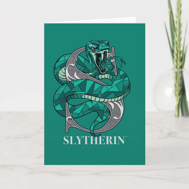 Tarjeta Emblema cruzado SLYTHERIN™ (Anverso)