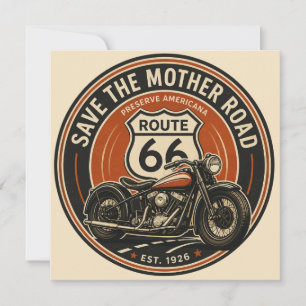 Tarjeta Emblema de la herencia de motocicletas vintage de