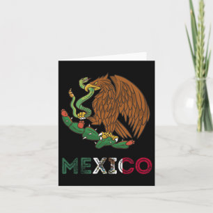Tarjeta Emblema del águila de México Bandera mexicana Orgu