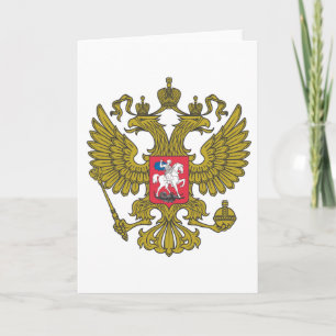 Tarjeta Emblema nacional ruso