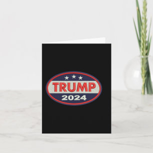 Tarjeta Emblema oficial del bordado de Trump 2024